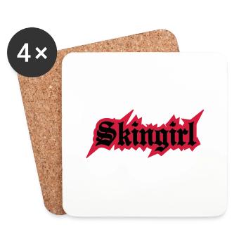 2 colors - Skingirl My Way of Life Skingirls - Untersetzer (4er-Set) - Weiß - Vorne
