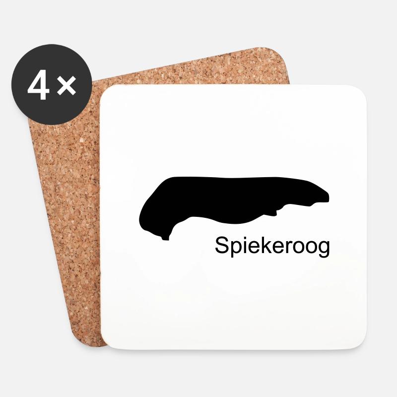 spiekeroog - Untersetzer (4er-Set) - Weiß