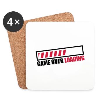 game_over_loading_c2 - Untersetzer (4er-Set) - Weiß - Vorne