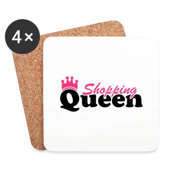 shopping_queen_fa2 - Untersetzer (4er-Set) - Weiß - Vorne