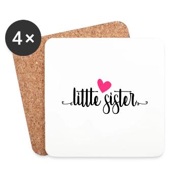 little sister - Untersetzer (4er-Set) - Weiß - Vorne