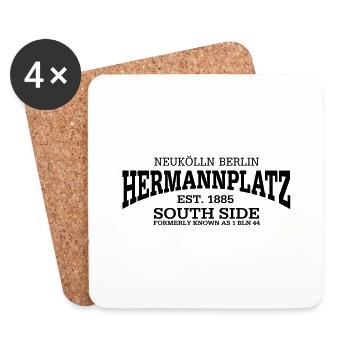 Hermann Platz Berlin Neukölln - Dessous de verre (lot de 4) - blanc - Devant