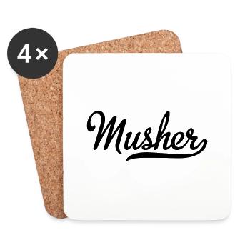 musher - Untersetzer (4er-Set) - Weiß - Vorne