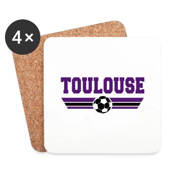 Toulouse Football 2013 - Untersetzer (4er-Set) - Weiß - Vorne