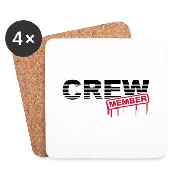 Crew Member - Coasters (set of 4) - white - Front