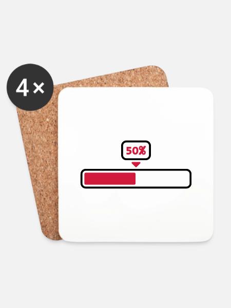 50 % - Podstawki (4 sztuki w zestawie) - biały