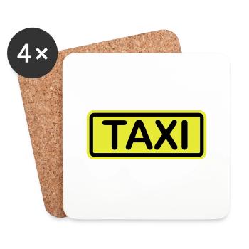 _taxi_f2 - Untersetzer (4er-Set) - Weiß - Vorne