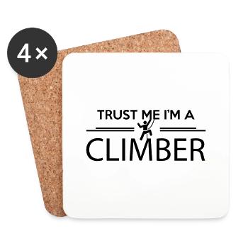 Trust me I'm a climber - Untersetzer (4er-Set) - Weiß - Vorne
