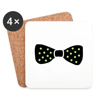 bow_tie - Coasters (set of 4) - white - Front
