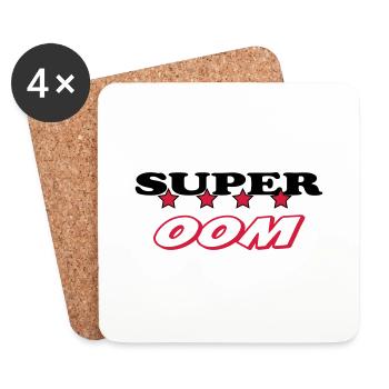 Super oom - Coasters (set of 4) - white - Front