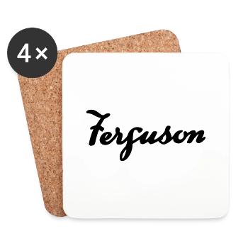 Inscription Ferguson TE20 - Dessous de verre (lot de 4) - blanc - Devant