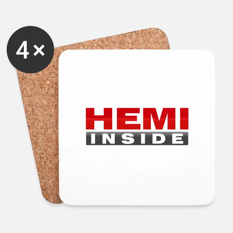 HEMI INNEN - Untersetzer (4er-Set) - Weiß