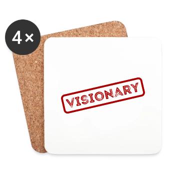 visionary - Coasters (set of 4) - white - Front