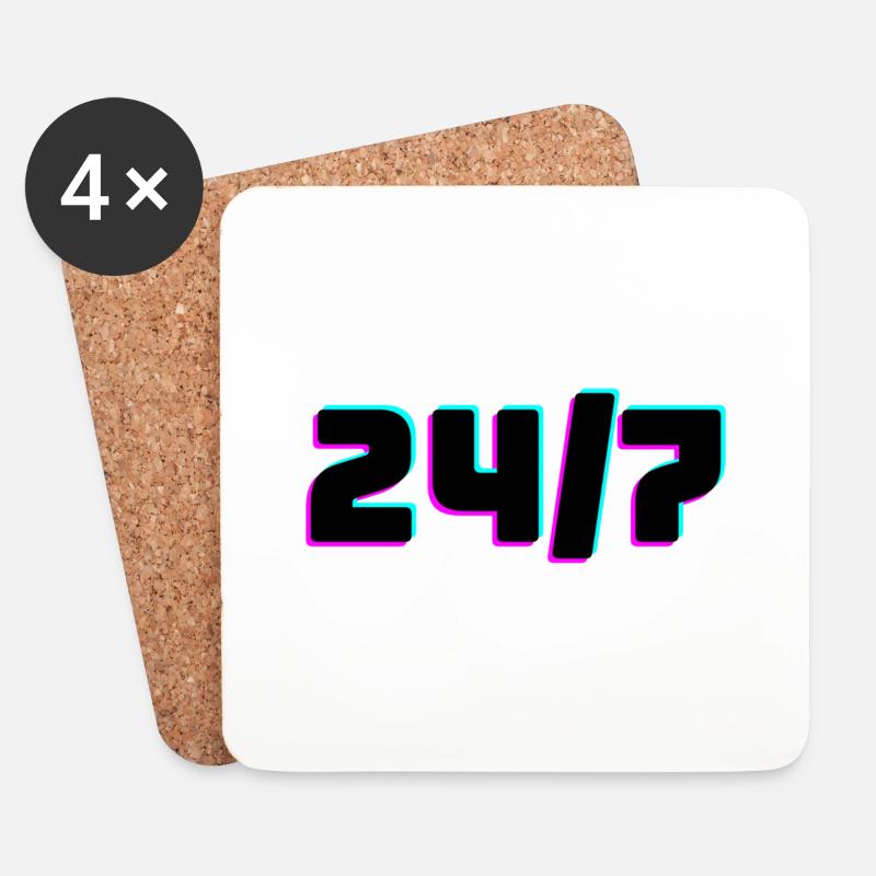 24/7 - Coasters (set of 4) - white