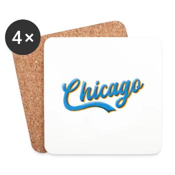 Chicago cool design - Coasters (set of 4) - white - Front