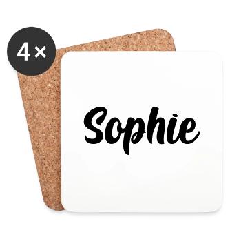 Sophie - Untersetzer (4er-Set) - Weiß - Vorne