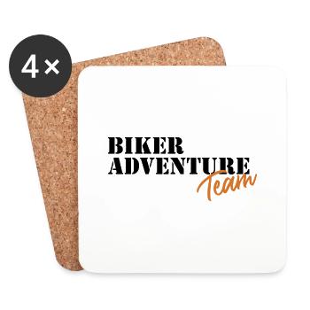 Biker Adventure Team - MarokkoTour2024.de - Coasters (set of 4) - white - Front