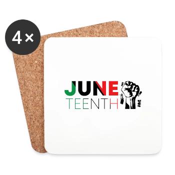 JUNETEENTH - Coasters (set of 4) - white - Front