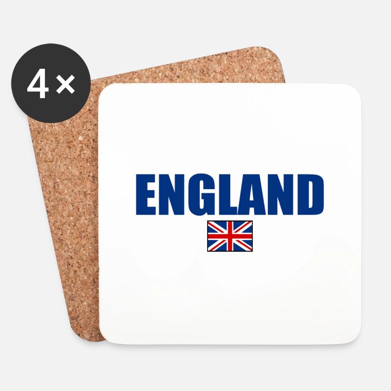 England - Untersetzer (4er-Set) - Weiß