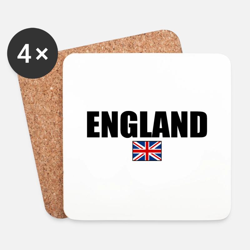England - Untersetzer (4er-Set) - Weiß
