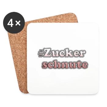 Zuckerschnute - Untersetzer (4er-Set) - Weiß - Vorne