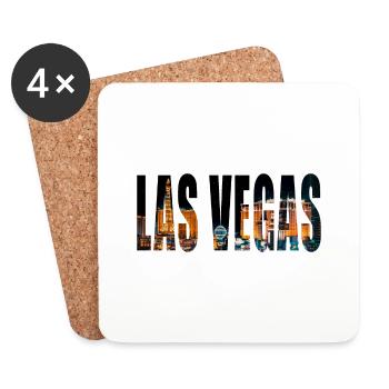 LAS VEGAS - Dessous de verre (lot de 4) - blanc - Devant