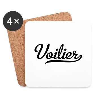 Sailing ship - Coasters (set of 4) - white - Front