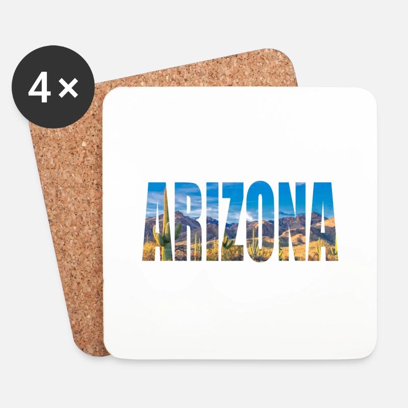 ARIZONA - Untersetzer (4er-Set) - Weiß