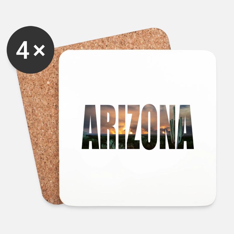 arizona - Untersetzer (4er-Set) - Weiß