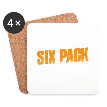 Six Pack Coming Soon 45 - Untersetzer (4er-Set) - Weiß - Vorne