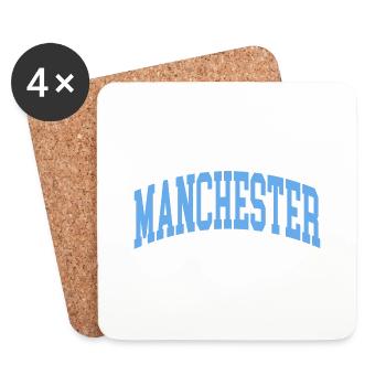 Manchester - Dessous de verre (lot de 4) - blanc - Devant