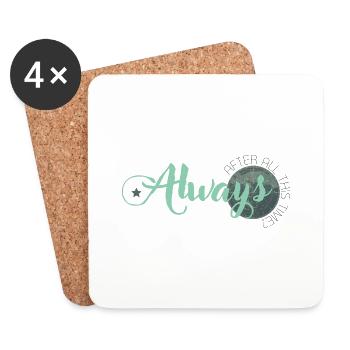 Alwaysafterallthistime - Untersetzer (4er-Set) - Weiß - Vorne