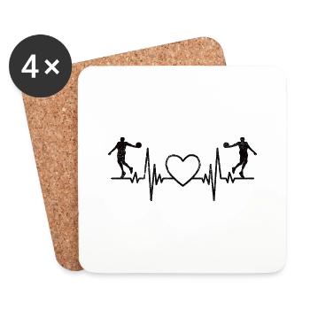 Basketball Club Basketball lovers Basketball players - Coasters (set of 4) - white - Front