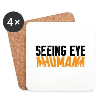 Seeing Eye Human 10 - Dessous de verre (lot de 4) - blanc - Devant
