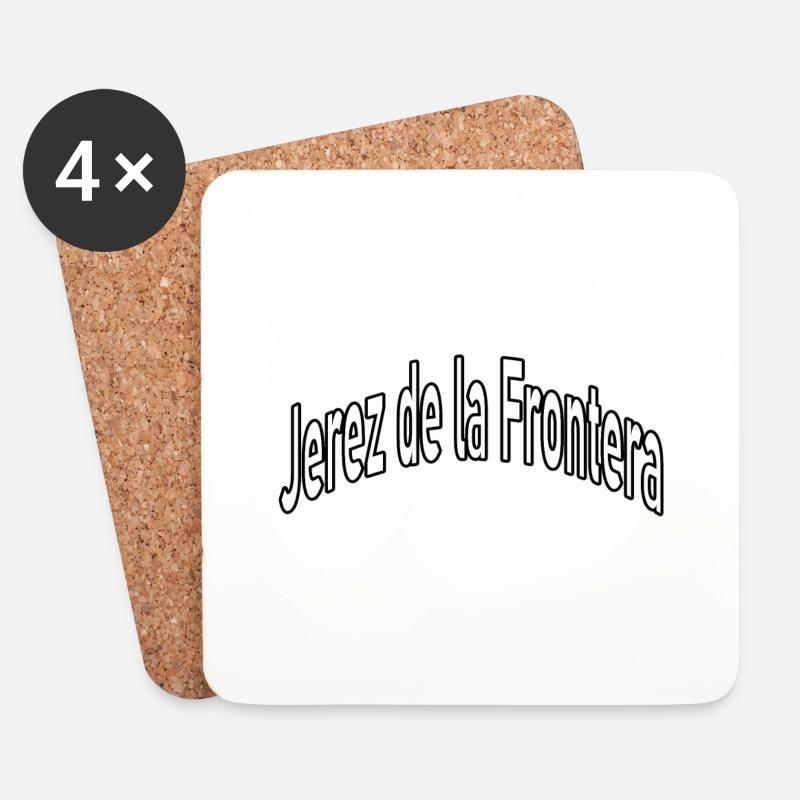 Jerez de la Frontera - Untersetzer (4er-Set) - Weiß