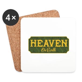 Heaven on earth - Coasters (set of 4) - white - Front