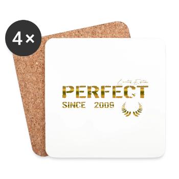 Perfect since 2009 - Untersetzer (4er-Set) - Weiß - Vorne