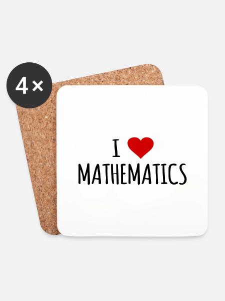 Mathematik Mathematiker Mathematiklehrer Geschenk - Untersetzer (4er-Set) - Weiß