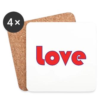 PAAR. ICH HABE GERADE GEHEIRATET. Junggesellinnenabschied. HEILIGER VALENTINSTAG. MARIES - Untersetzer (4er-Set) - Weiß - Vorne
