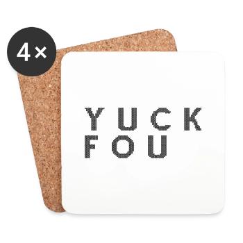Yuck Fou - Coasters (set of 4) - white - Front