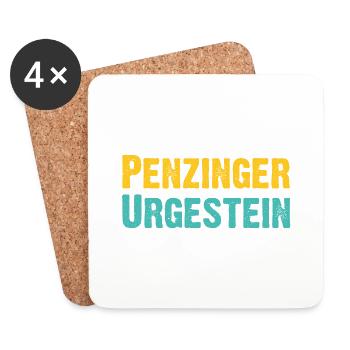 Penzinger Urgestein Wien Österreich Spruch - Untersetzer (4er-Set) - Weiß - Vorne