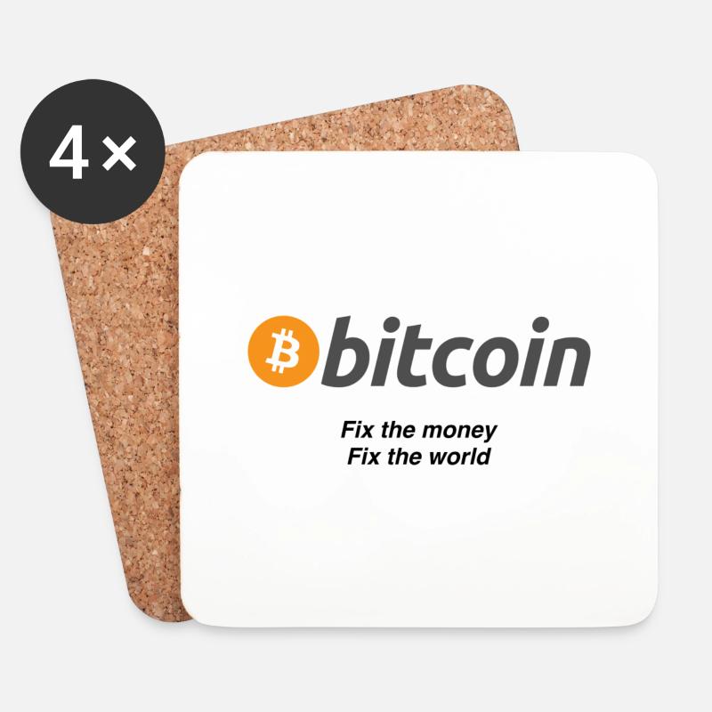 Fixthemoney - Untersetzer (4er-Set) - Weiß