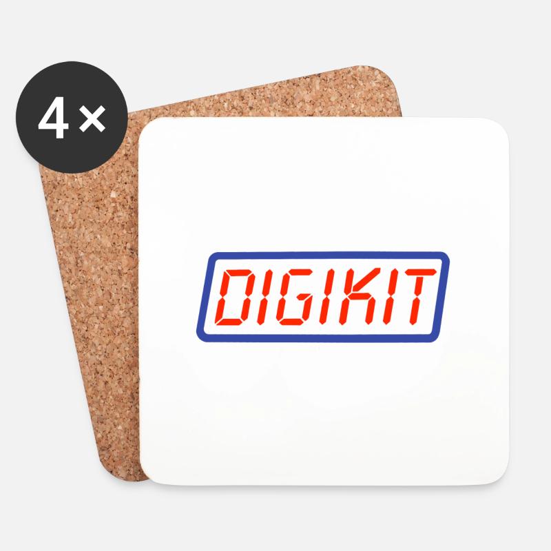 Digikit - Untersetzer (4er-Set) - Weiß