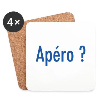 Apéro ? - Dessous de verre (lot de 4) - blanc - Devant