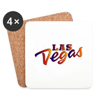 LAS VEGAS - Dessous de verre (lot de 4) - blanc - Devant