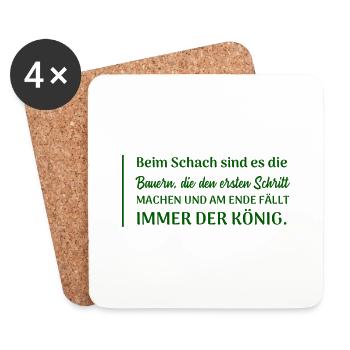 Farmer Farmer Funny Saying - Coasters (set of 4) - white - Front