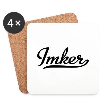 Imker - Untersetzer (4er-Set) - Weiß - Vorne