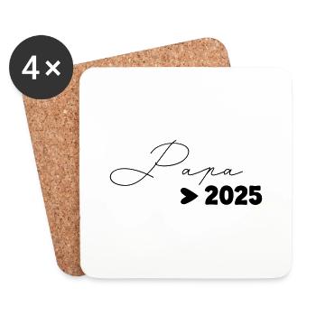 Dad 2025 - Coasters (set of 4) - white - Front