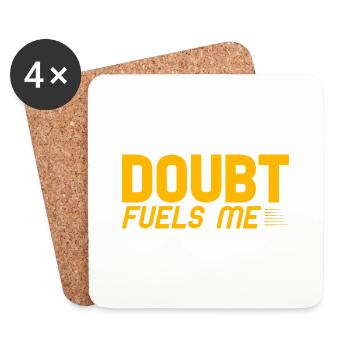 Doubt Fuels Me 2 - Untersetzer (4er-Set) - Weiß - Vorne