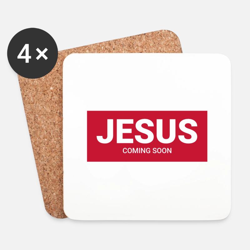 Jesus - Coasters (set of 4) - white